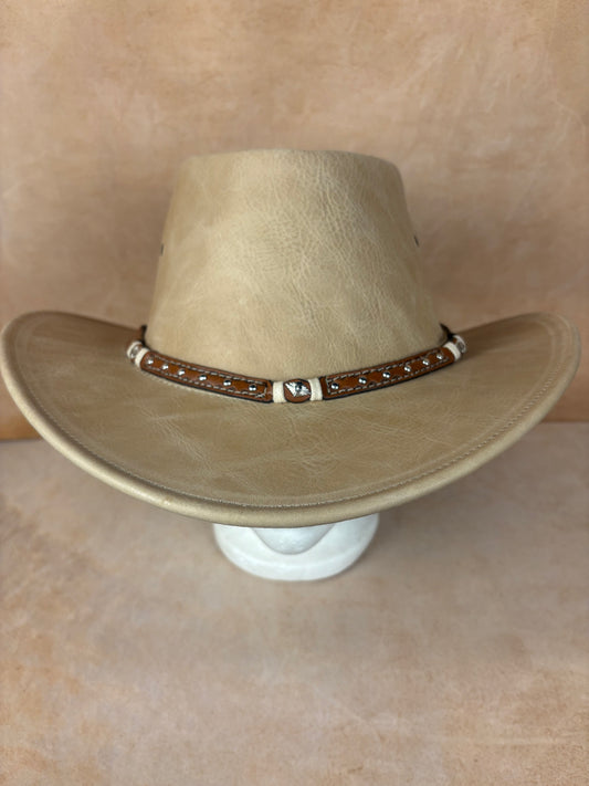 Desert Crown Leather Hat
