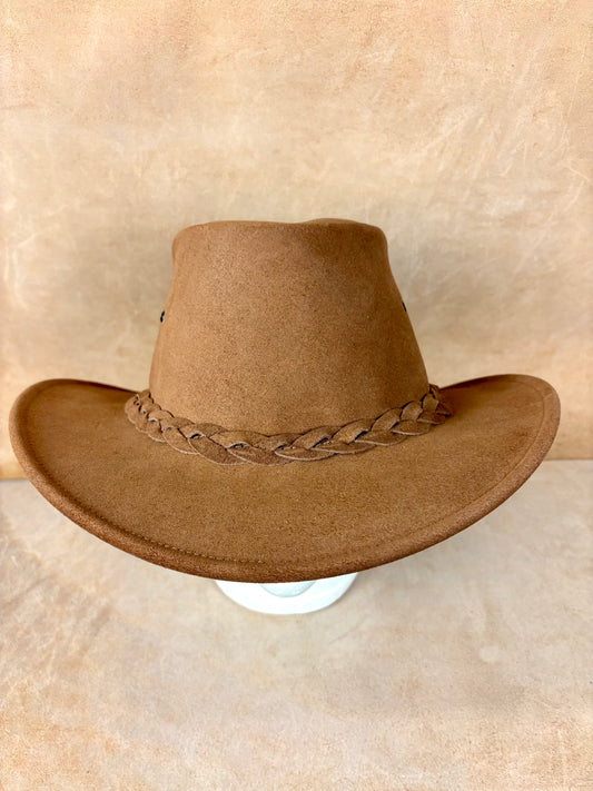 Desert Crown Leather Hat – Nomad Edition