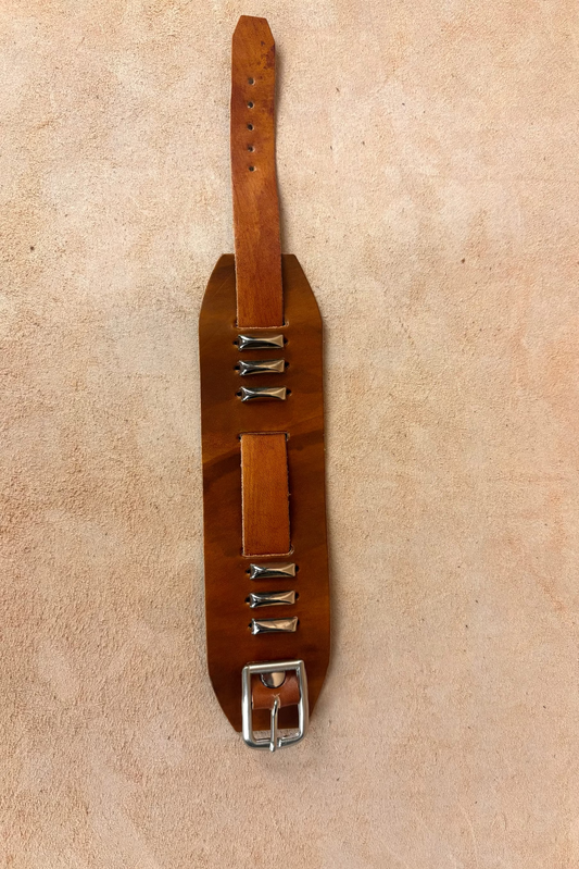 Titan Leather Cuff Bracelet