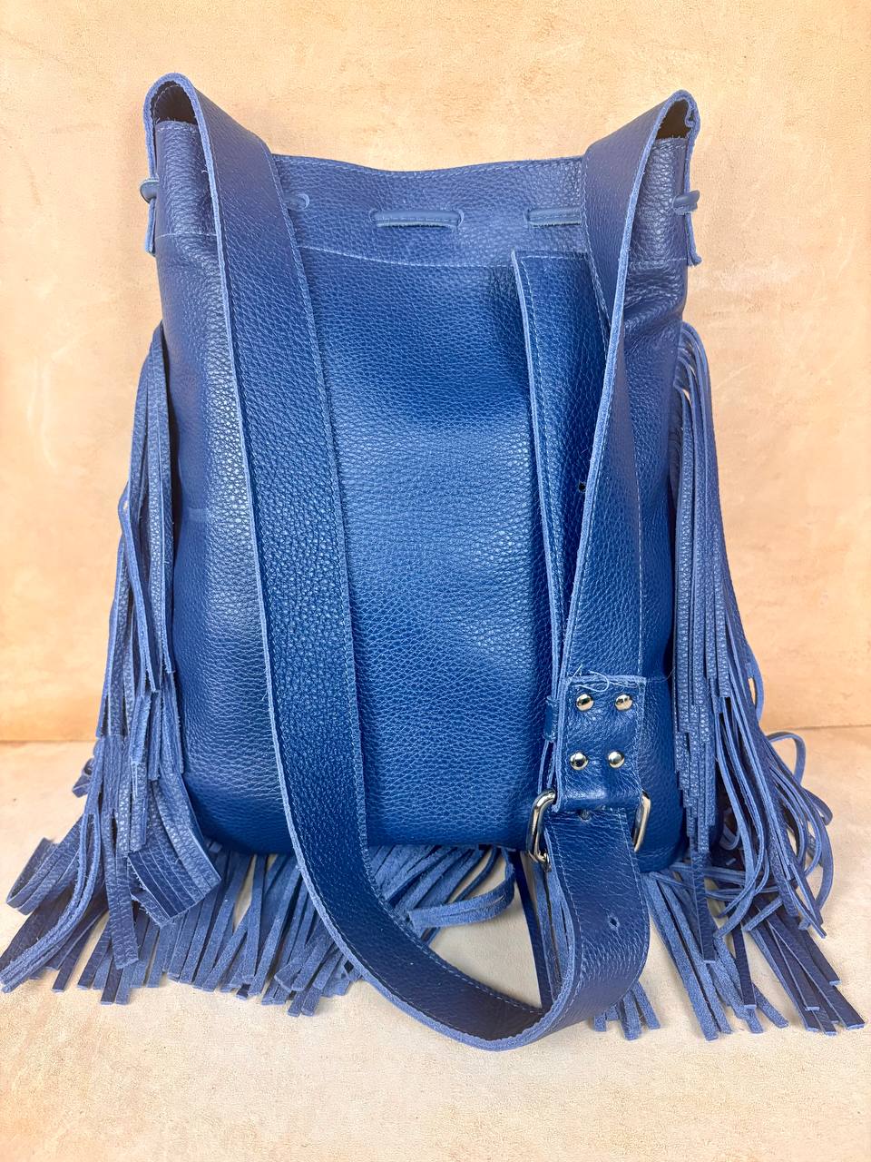 Sahar Fringe Leather Bucket Bag