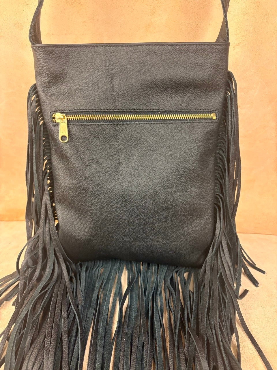Turquoise Fringe Rider Bag