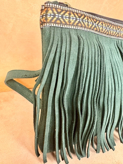 Sahara Fringe Leather  Bag