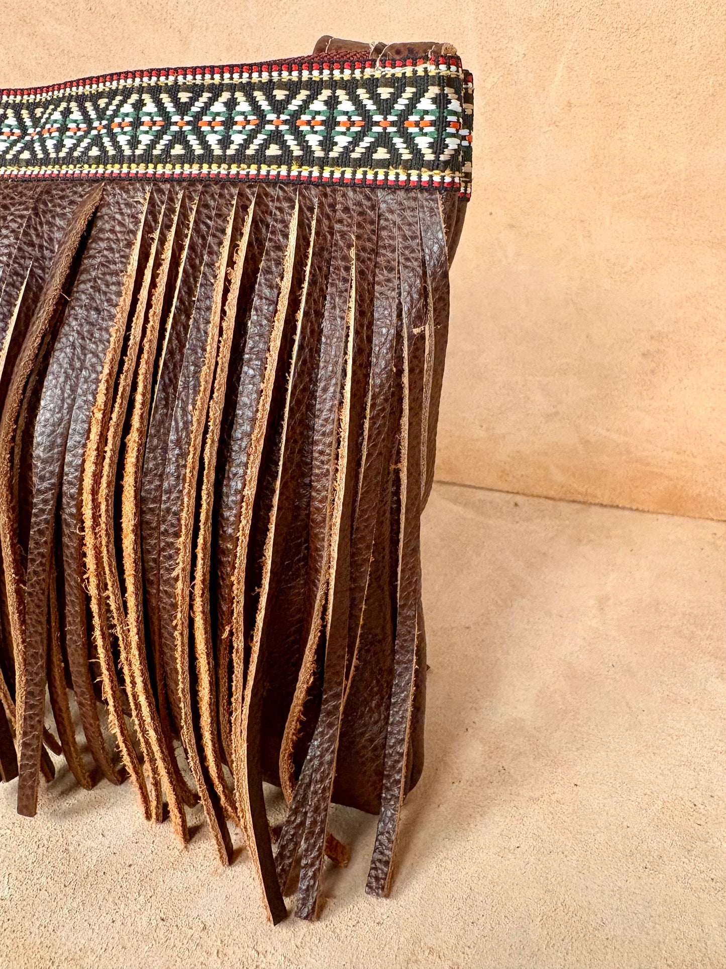 Sahara Fringe Leather  Bag