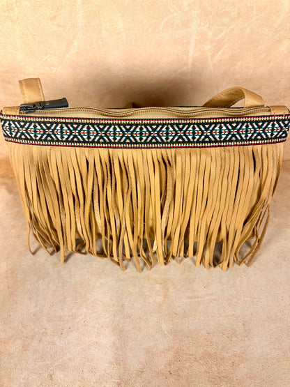 Sahara Fringe Leather  Bag