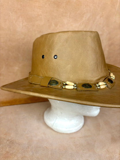 Desert Crown Leather Hat – Nomad Edition