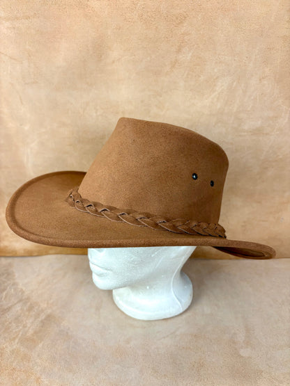 Desert Crown Leather Hat – Nomad Edition