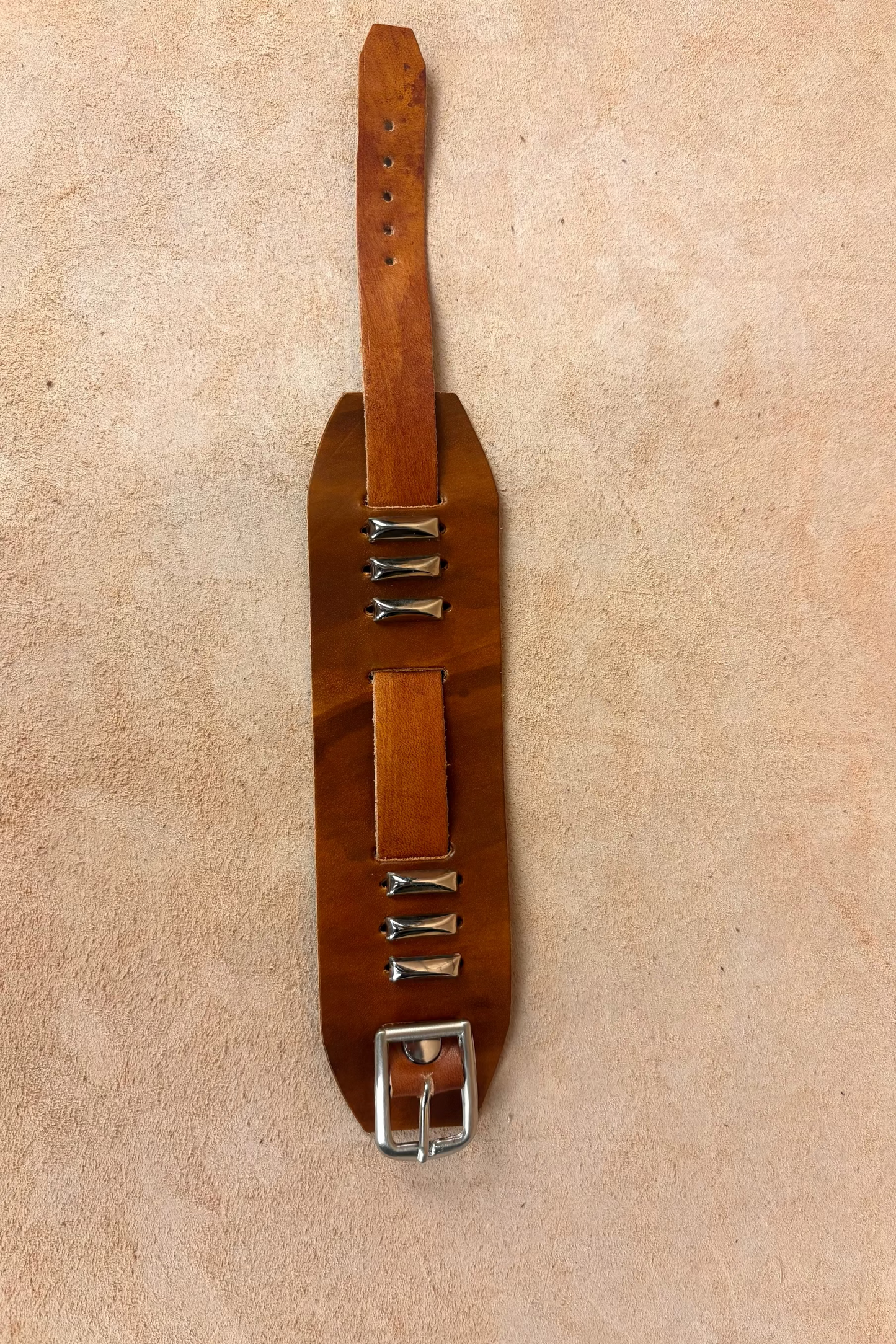 Titan Leather Cuff Bracelet