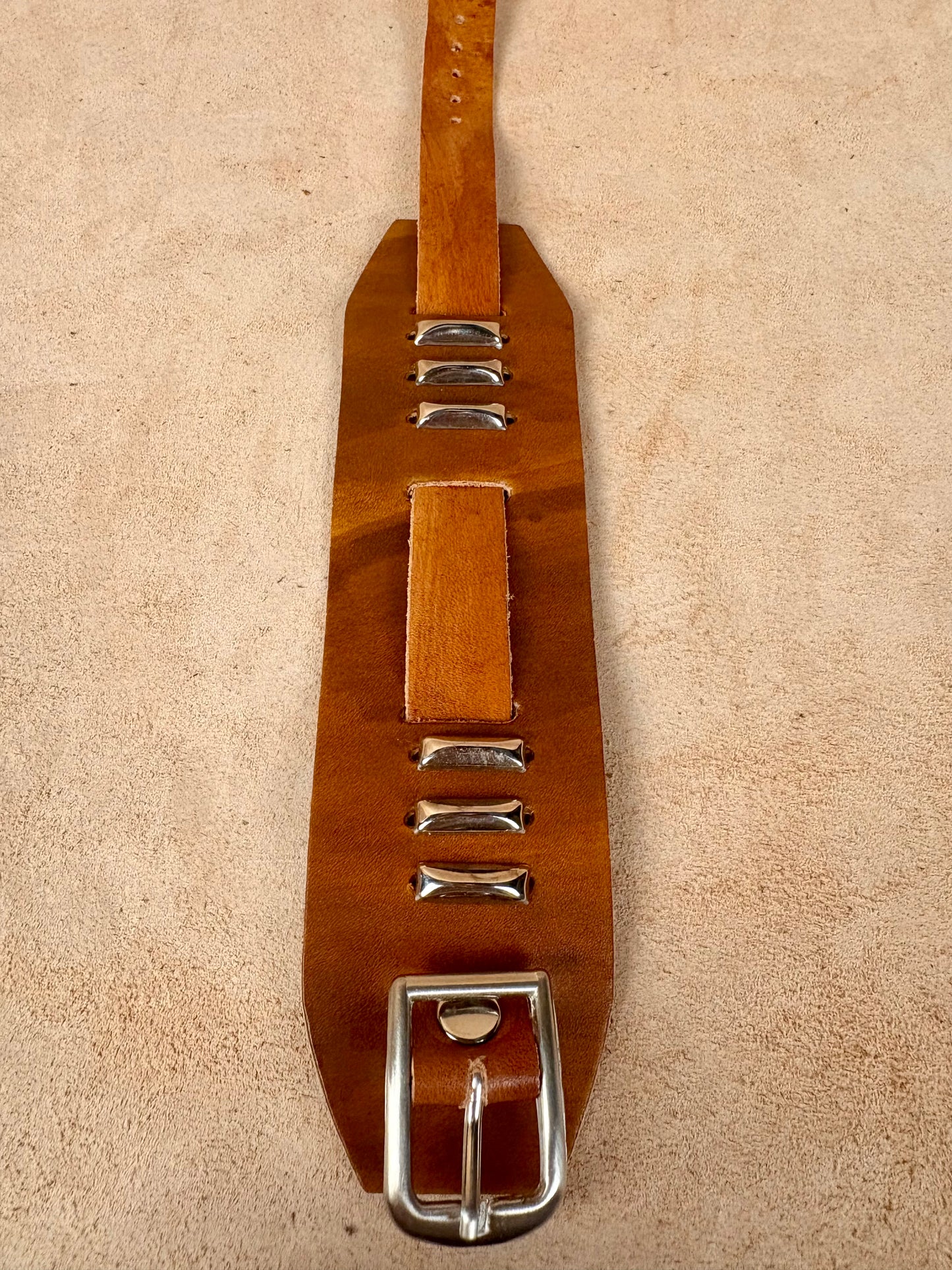 Titan Leather Cuff Bracelet