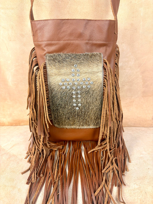 Cross Fringe Bag