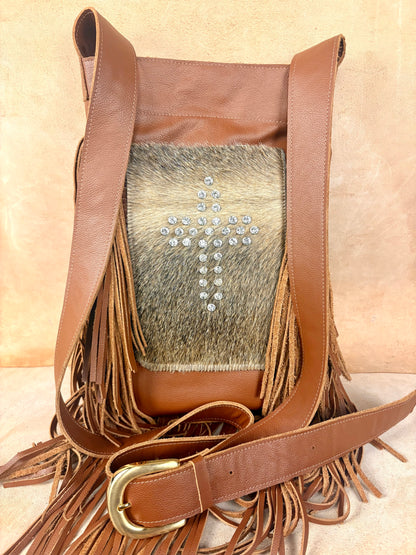 Cross Fringe Bag