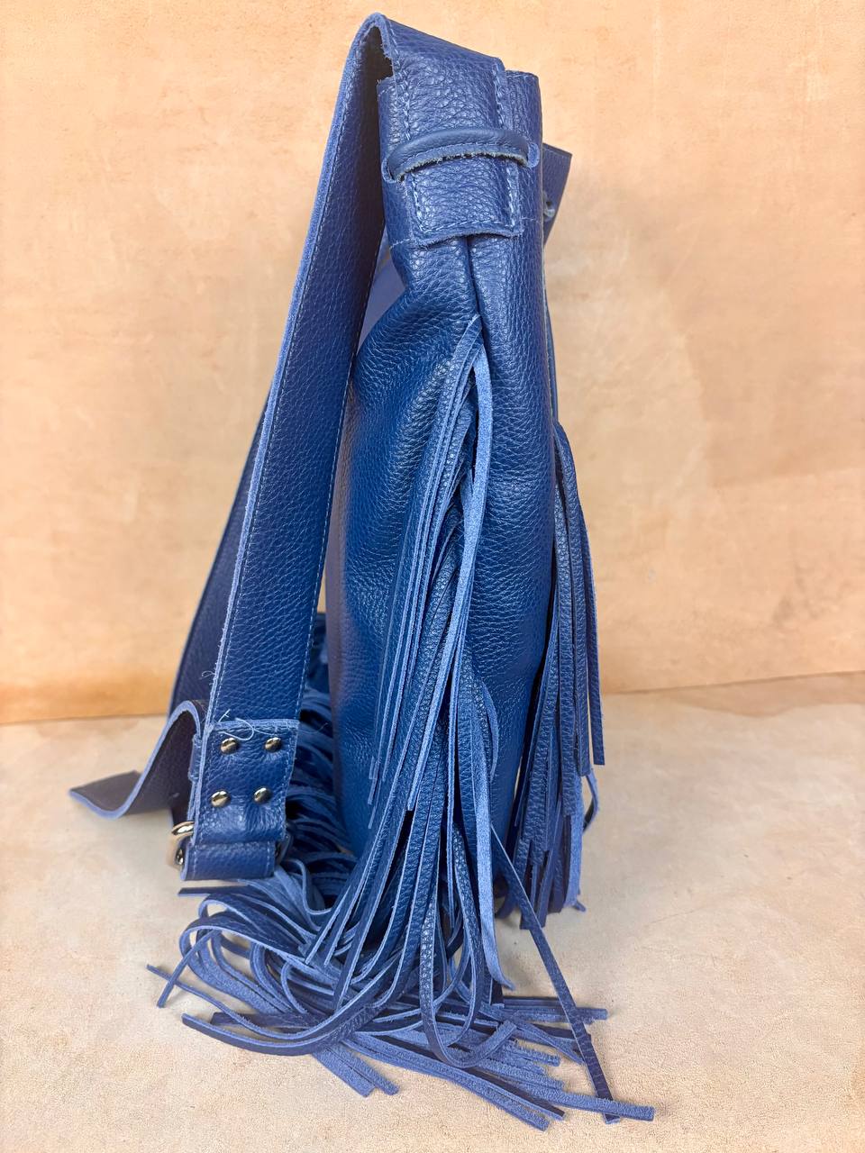 Sahar Fringe Leather Bucket Bag