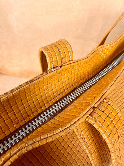 Arta Woven Leather Tote