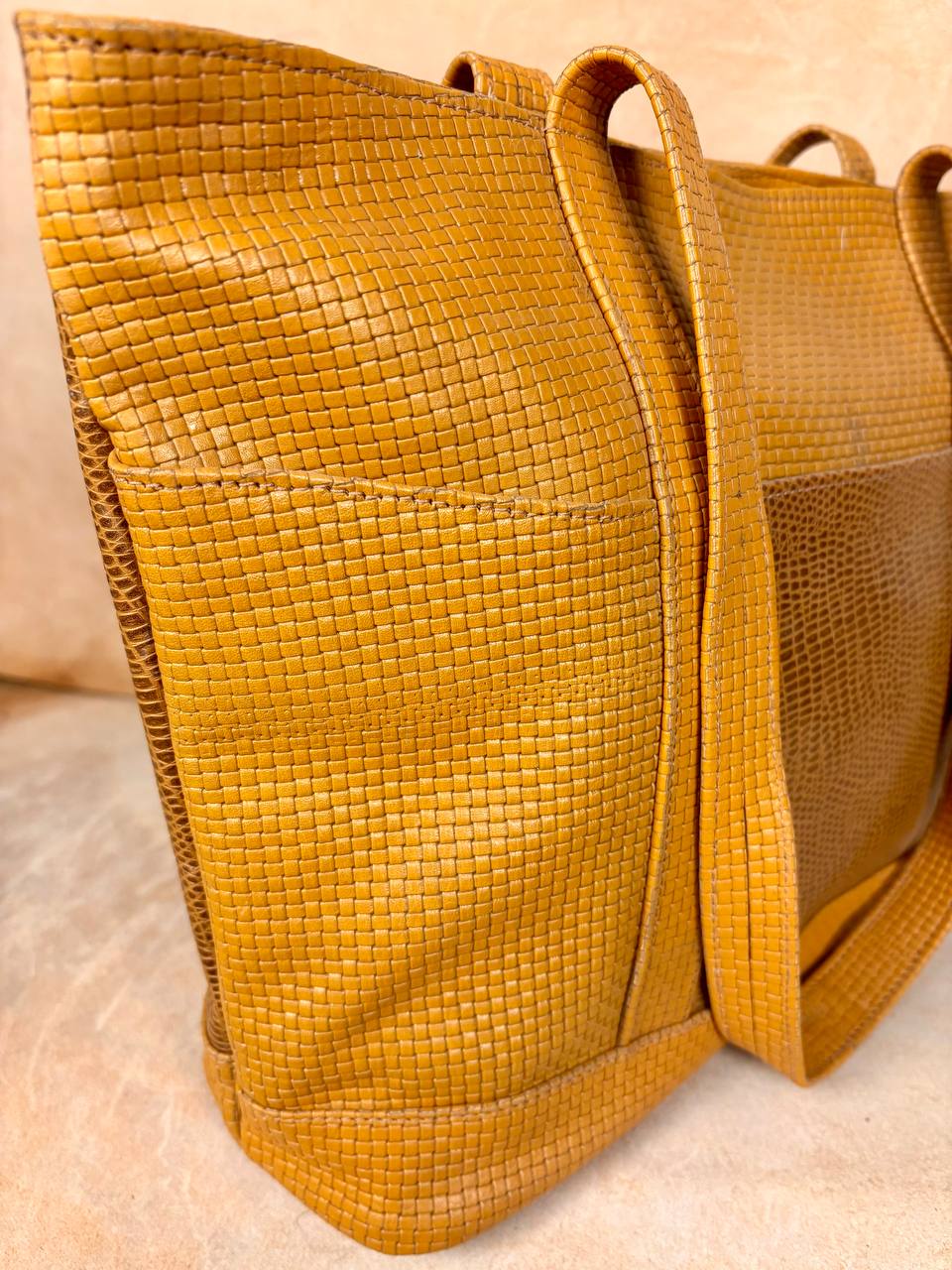 Arta Woven Leather Tote
