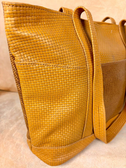 Arta Woven Leather Tote