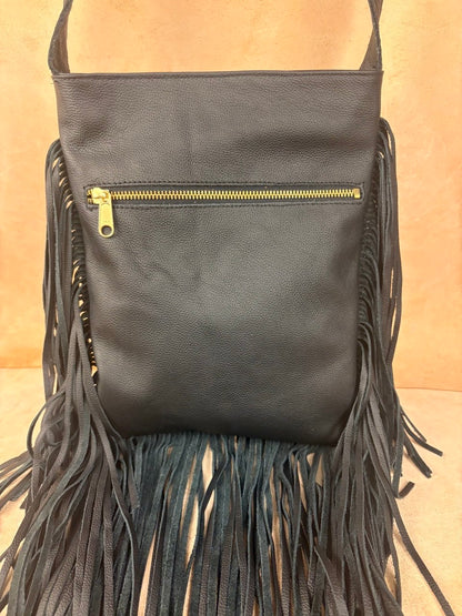 Turquoise Fringe Rider Bag